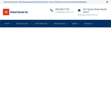 Tablet Screenshot of globalkaratedo.com
